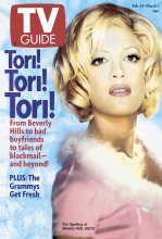TV Guide cover - Tori Spelling - February 24, 1996