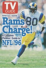 TV Guide cover - Isaac Bruce - August 31, 1996