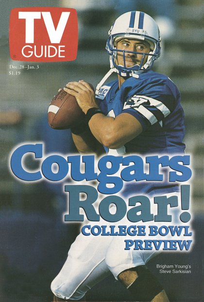 TV Guide cover - Steve Sarkisian - December 28, 1996