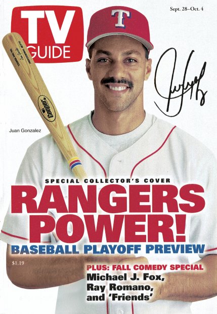 TV Guide cover - Juan Gonzalez - September 28, 1996