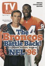 TV Guide cover - Mike Shanahan, Shannon Sharpe - August 31, 1996
