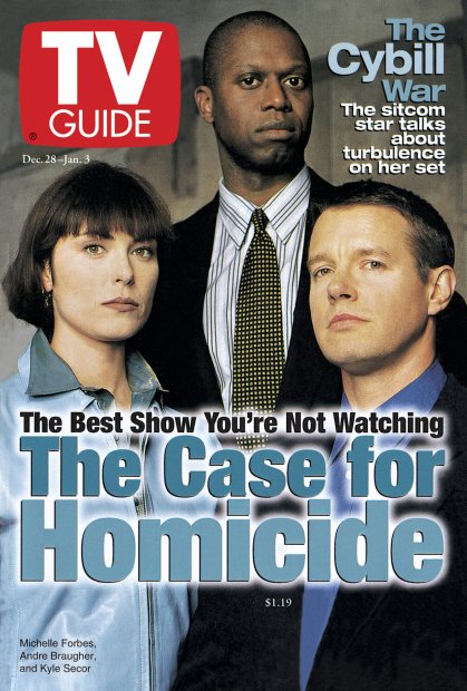 TV Guide cover - Andre Braugher, Michelle Forbes, Kyle Secor - December 28, 1996