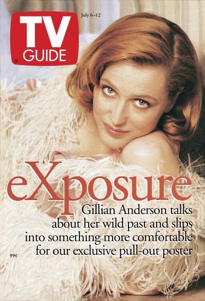 TV Guide cover - Gillian Anderson - July 6, 1996
