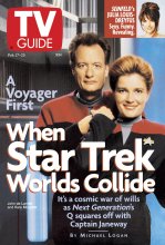 TV Guide cover - John de Lancie, Julia Louis-Dreyfus, Kate Mulgrew - February 17, 1996
