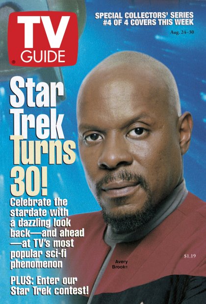 TV Guide cover - Avery Brooks - August 24, 1996