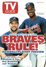 TV Guide cover - Fred McGriff, John Smoltz - September 28, 1996