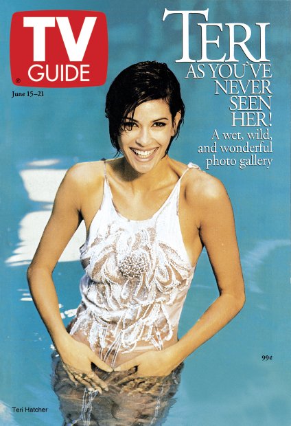 TV Guide cover - Teri Hatcher - June 15, 1996