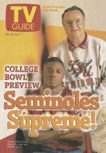 TV Guide cover - Bobby Bowden, Warrick Dunn - December 28, 1996
