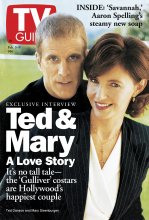 TV Guide cover - Ted Danson, Mary Steenburgen - February 3, 1996