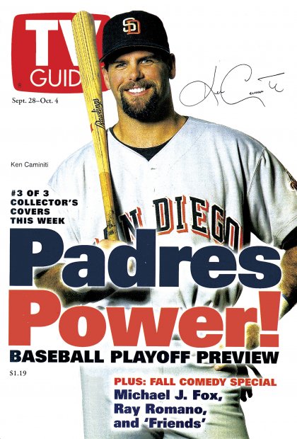 TV Guide cover - Ken Caminiti - September 28, 1996