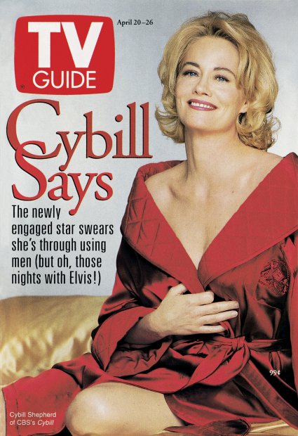 TV Guide cover - Cybill Shepherd - April 20, 1996