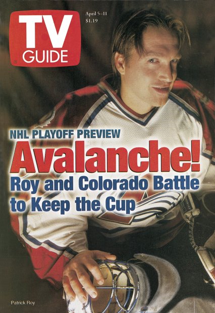 TV Guide cover - Patrick Roy - April 5, 1997