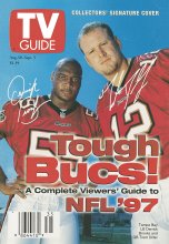 TV Guide cover - Derrick Brooks, Trent Dilfer - August 30, 1997