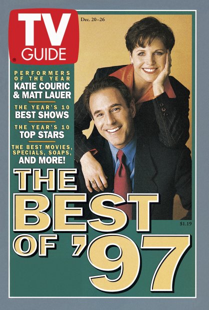TV Guide cover - Katie Couric, Matt Lauer - December 20, 1997