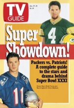 TV Guide cover - Drew Bledsoe, Brett Favre - January 25, 1997