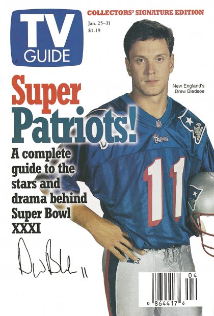 TV Guide cover - Drew Bledsoe - January 25, 1997