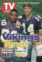 TV Guide cover - Cris Carter, Brad Johnson - August 30, 1997