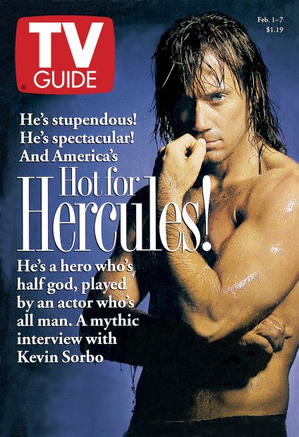 TV Guide cover - Kevin Sorbo - February 1, 1997