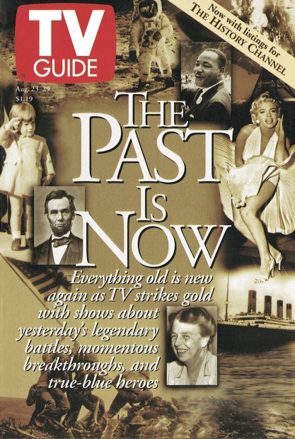 TV Guide cover - John F. Kennedy Jr., Martin Luther King Jr., Abraham Lincoln, Marilyn Monroe, Eleanor Roosevelt - August 23, 1997