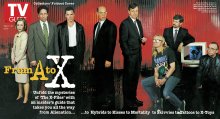 TV Guide cover - Gillian Anderson, Tom Braidwood, Chris Carter, William B. Davis, David Duchovny, Dean Haglund, Bruce Harwood, Nicholas Lea, Mitch Pileggi - May 17, 1997