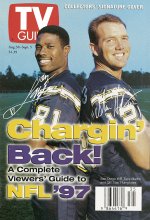 TV Guide cover - Stan Humphries, Tony Martin - August 30, 1997