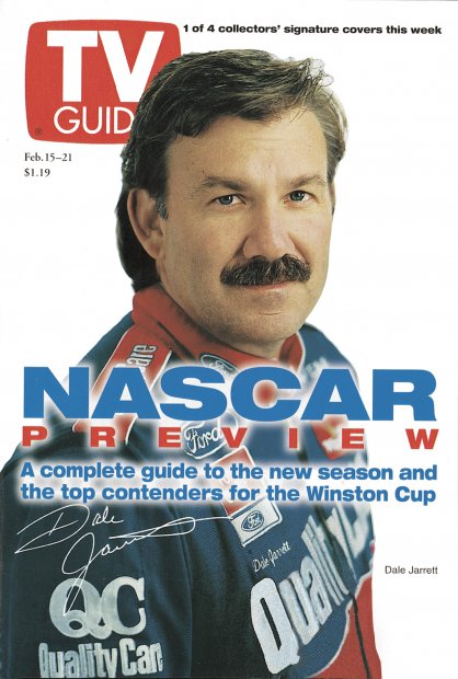 TV Guide cover - Dale Jarrett - February 15, 1997