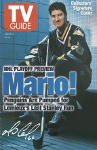 TV Guide cover - Mario Lemieux - April 5, 1997