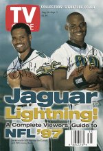 TV Guide cover - Keenan McCardell, Jimmy Smith - August 30, 1997