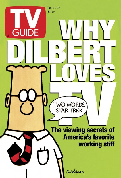 TV Guide cover - Dilbert - January 11, 1997