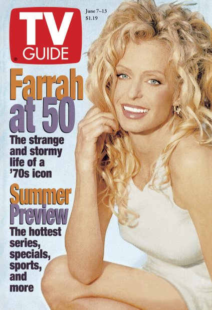 TV Guide cover - Farrah Fawcett - June 7, 1997