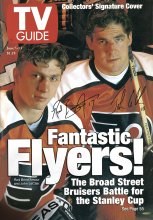 TV Guide cover - Rod Brind'Amour, John LeClair - June 7, 1997