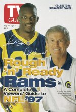 TV Guide cover - Isaac Bruce, Dick Vermeil - August 30, 1997