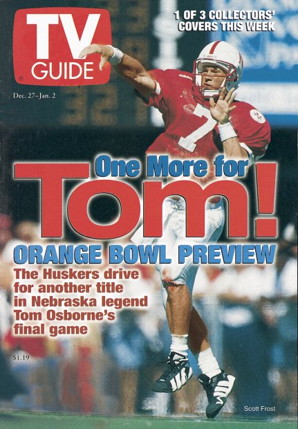 TV Guide cover - Scott Frost - December 27, 1997