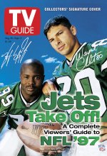 TV Guide cover - Wayne Chrebet, Hugh Douglas, Jim Fassel, Rodney Hampton - August 30, 1997