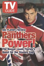 TV Guide cover - John Vanbiesbrouck - April 5, 1997