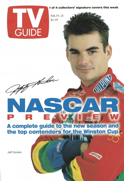 TV Guide cover - Jeff Gordon - February 15, 1997