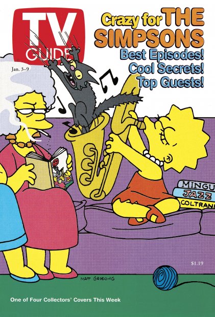 TV Guide cover - The Simpsons, Lisa Simpson - January 3, 1998