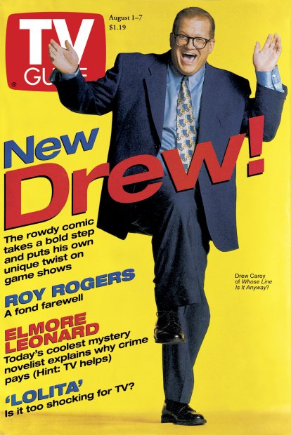 TV Guide cover - Drew Carey - August 1, 1998