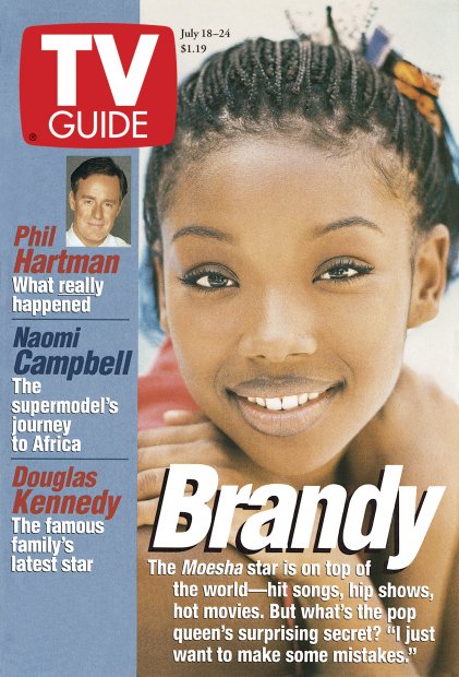 TV Guide cover - Phil Hartman, Brandy Norwood - July 18, 1998