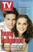 TV Guide cover - David Boreanaz, Keri Russell - November 7, 1998