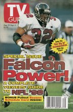 TV Guide cover - Jamal Anderson - August 29, 1998