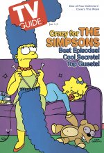 TV Guide cover - Marge Simpson, Maggie Simpson - January 3, 1998