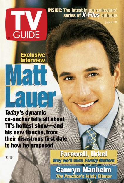 TV Guide cover - Matt Lauer - July 4, 1998