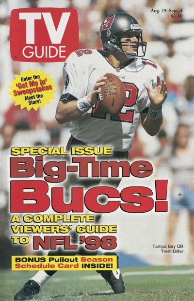 TV Guide cover - Trent Dilfer - August 29, 1998