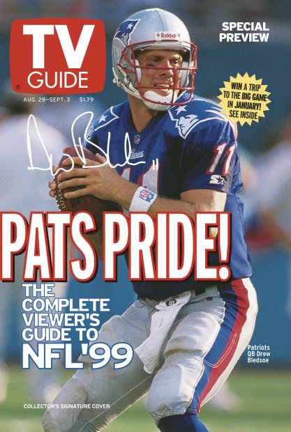 TV Guide cover - Drew Bledsoe - August 28, 1999