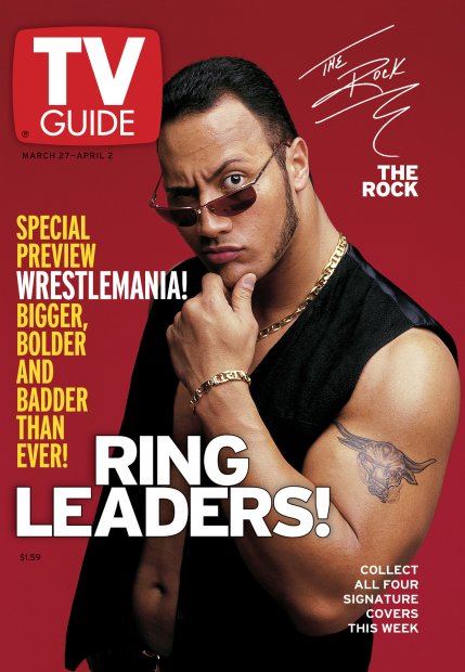 TV Guide cover - Dwayne Johnson, The Rock - March 27, 1999