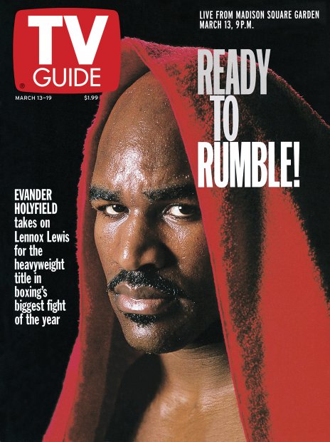 TV Guide cover - Evander Holyfield - March 13, 1999