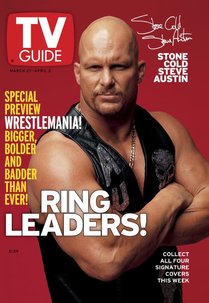 TV Guide cover - Stone Cold Steve Austin - March 27, 1999