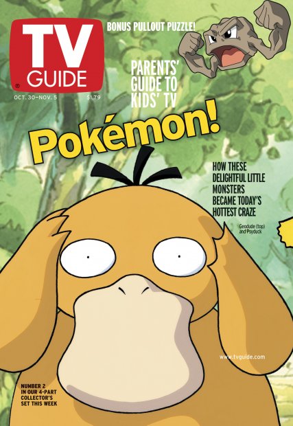TV Guide cover - Geodude - October 30, 1999
