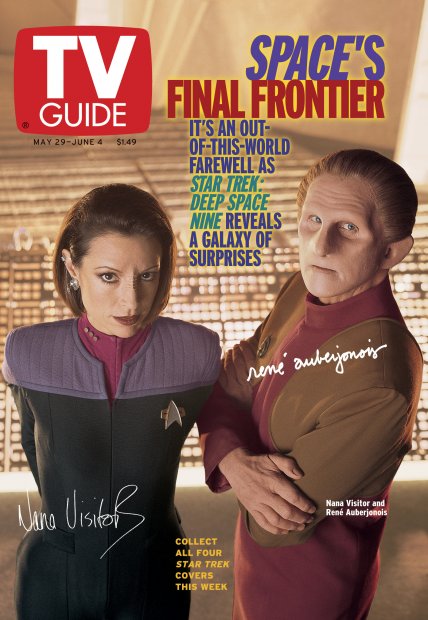 TV Guide cover - Rene Auberjonois, Nana Visitor - May 29, 1999